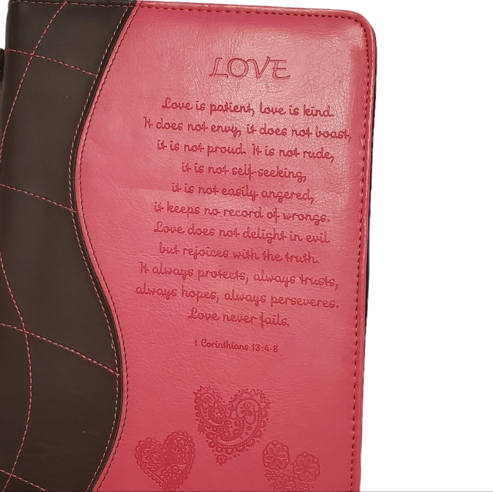 Christian Art Gifts Love Bible Cover - Picture 6 of 11